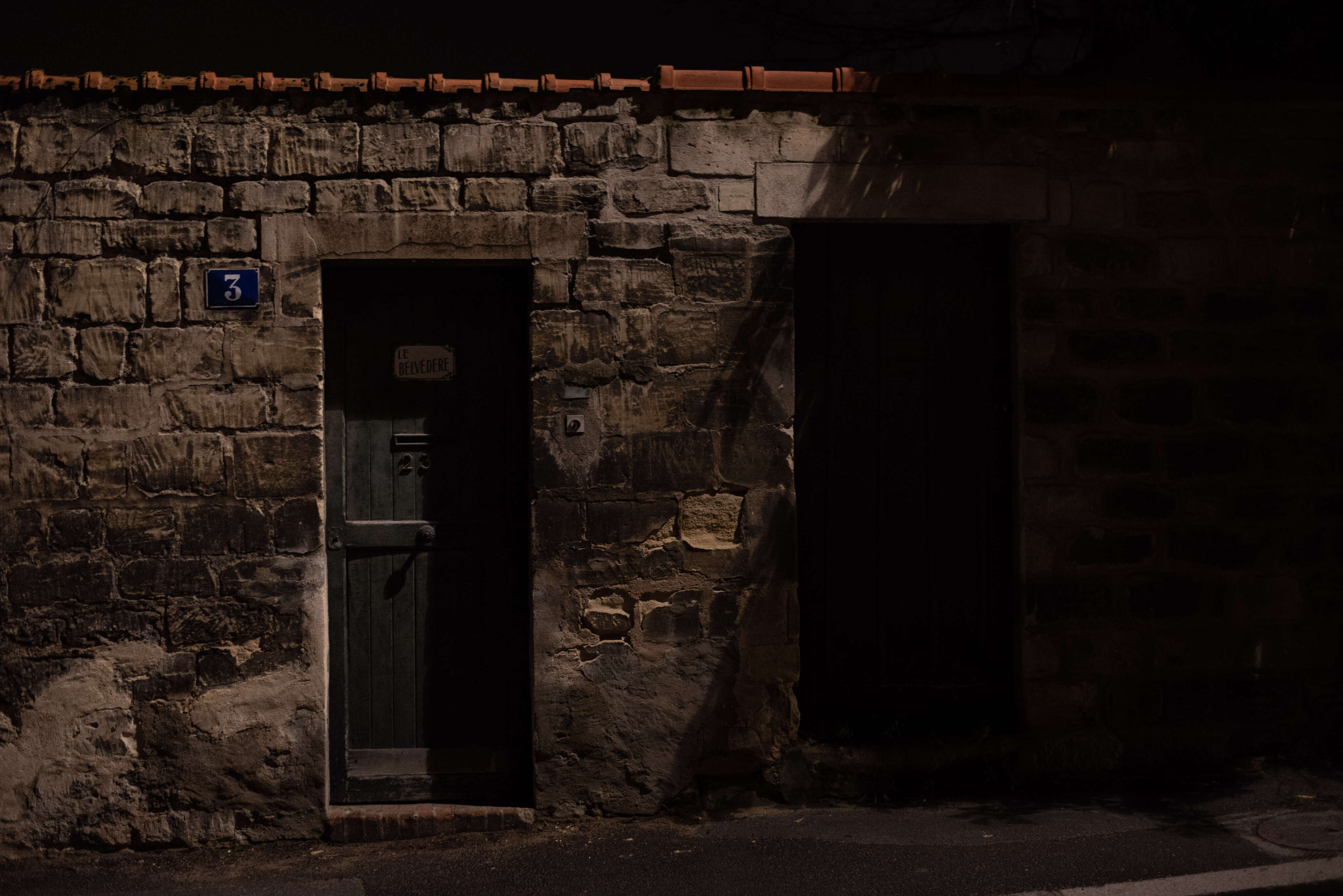 Leave through the entrance